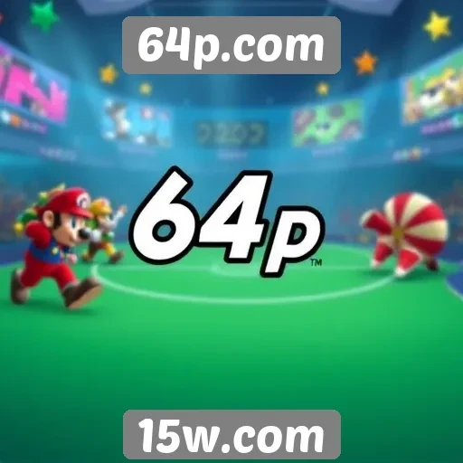 Tendências de jogos online observadas no site 64p.com